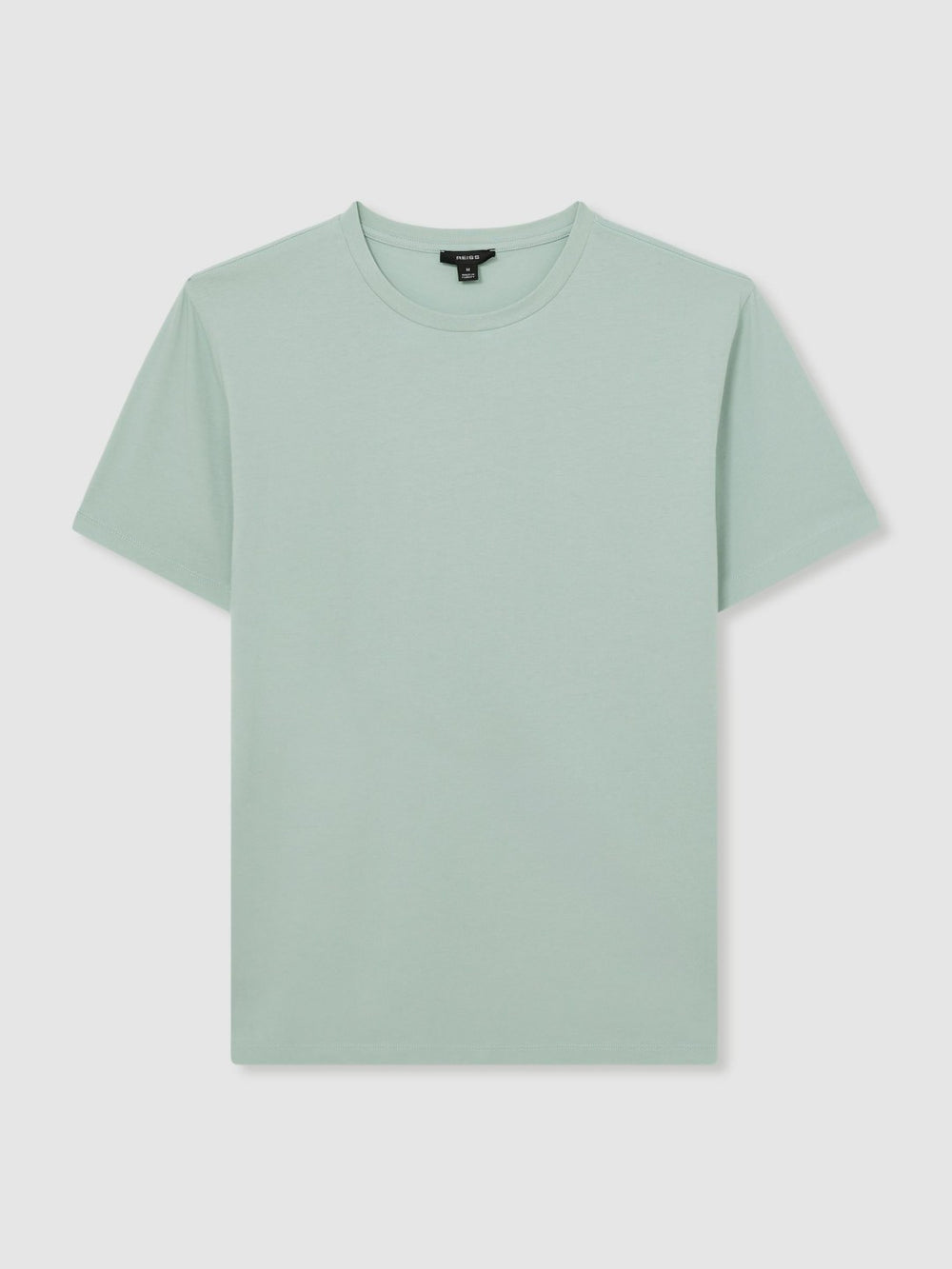 Cotton Crew Neck T-Shirt in Mint Green