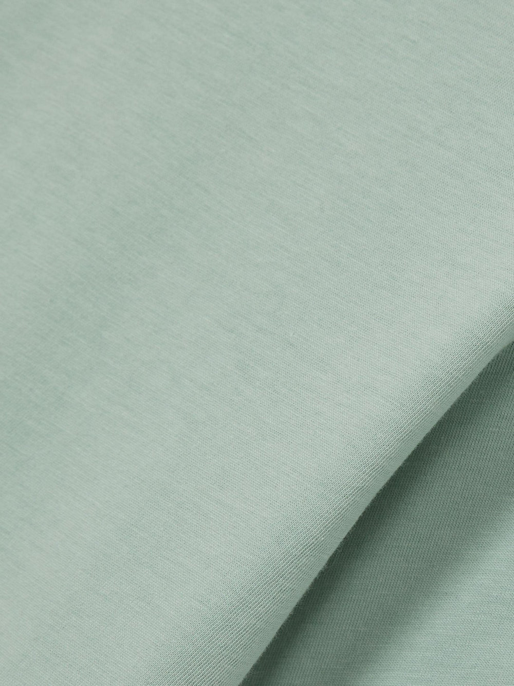 Cotton Crew Neck T-Shirt in Mint Green
