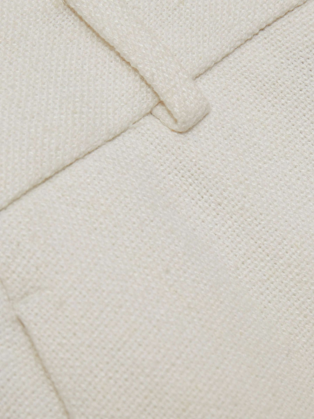 Petite Linen-Blend Wide-Leg Trousers in White