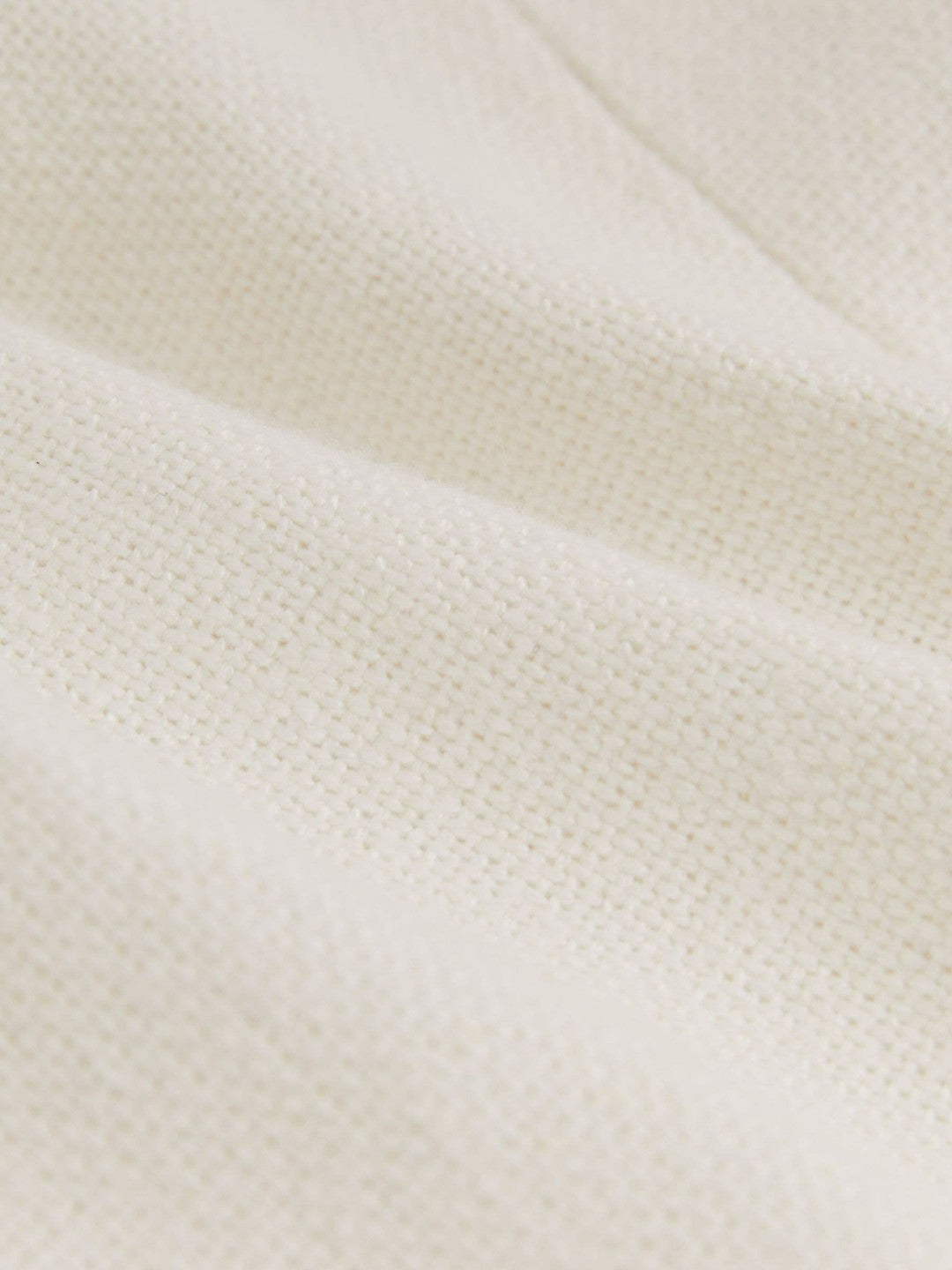 Linen-Blend Double-Breasted Suit Jacket in White