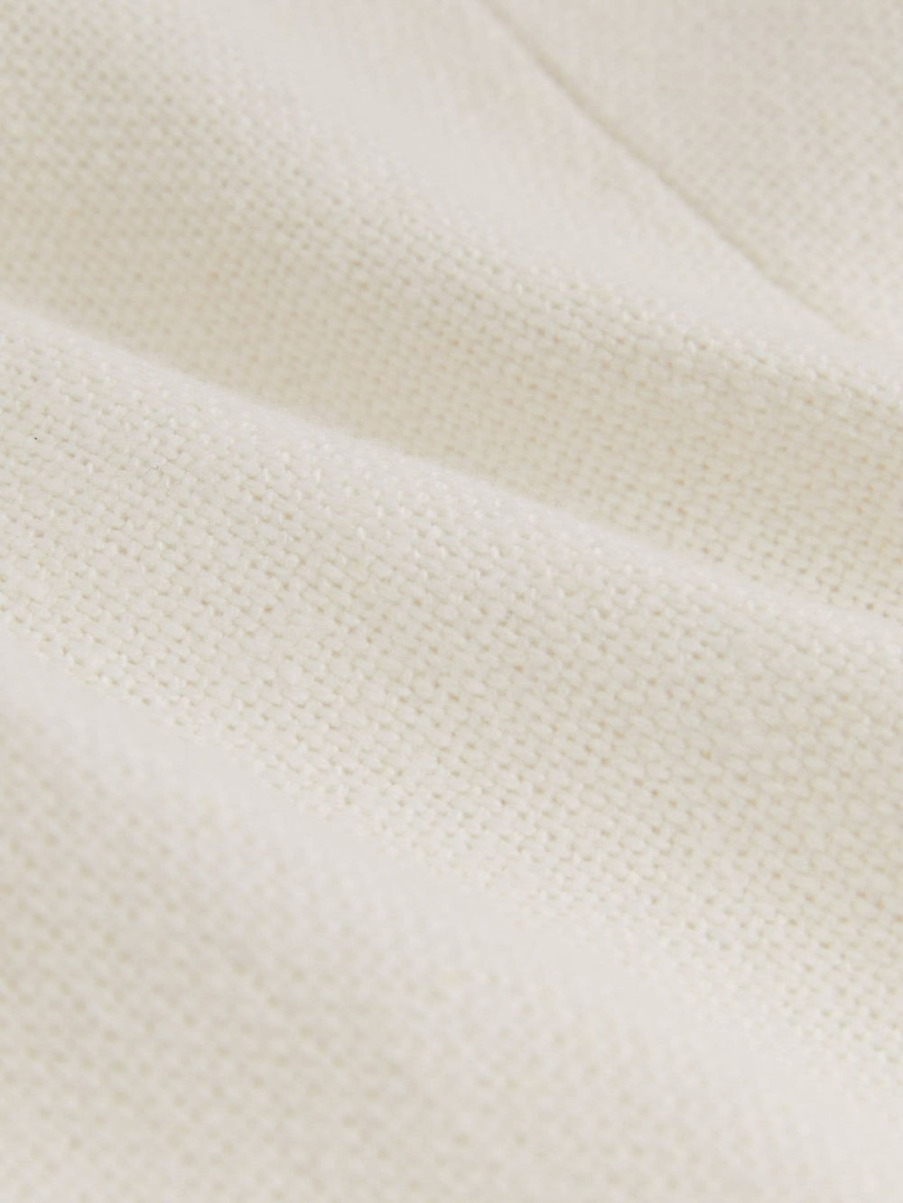 Linen-Blend Double-Breasted Suit Jacket in White