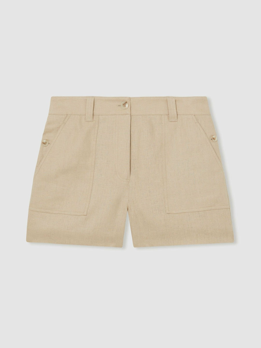 Linen Shorts in Neutral