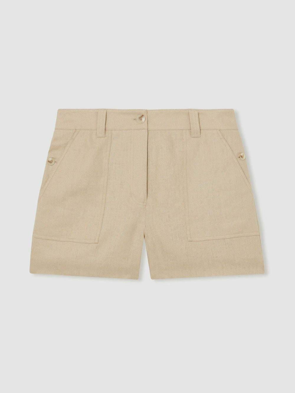 Linen Shorts in Neutral