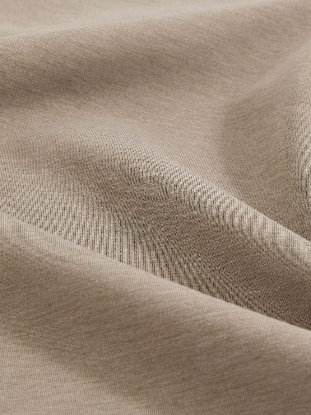 Interlock Jersey Crew Neck T-Shirt in Taupe Brown