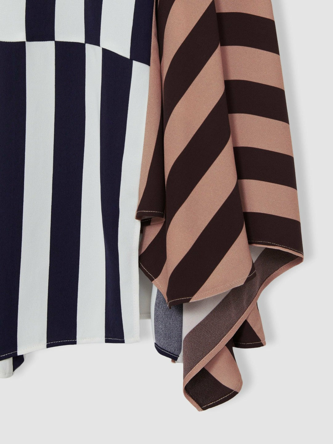 4-9 yrs Stripe-Print Handkerchief Dress in Multi