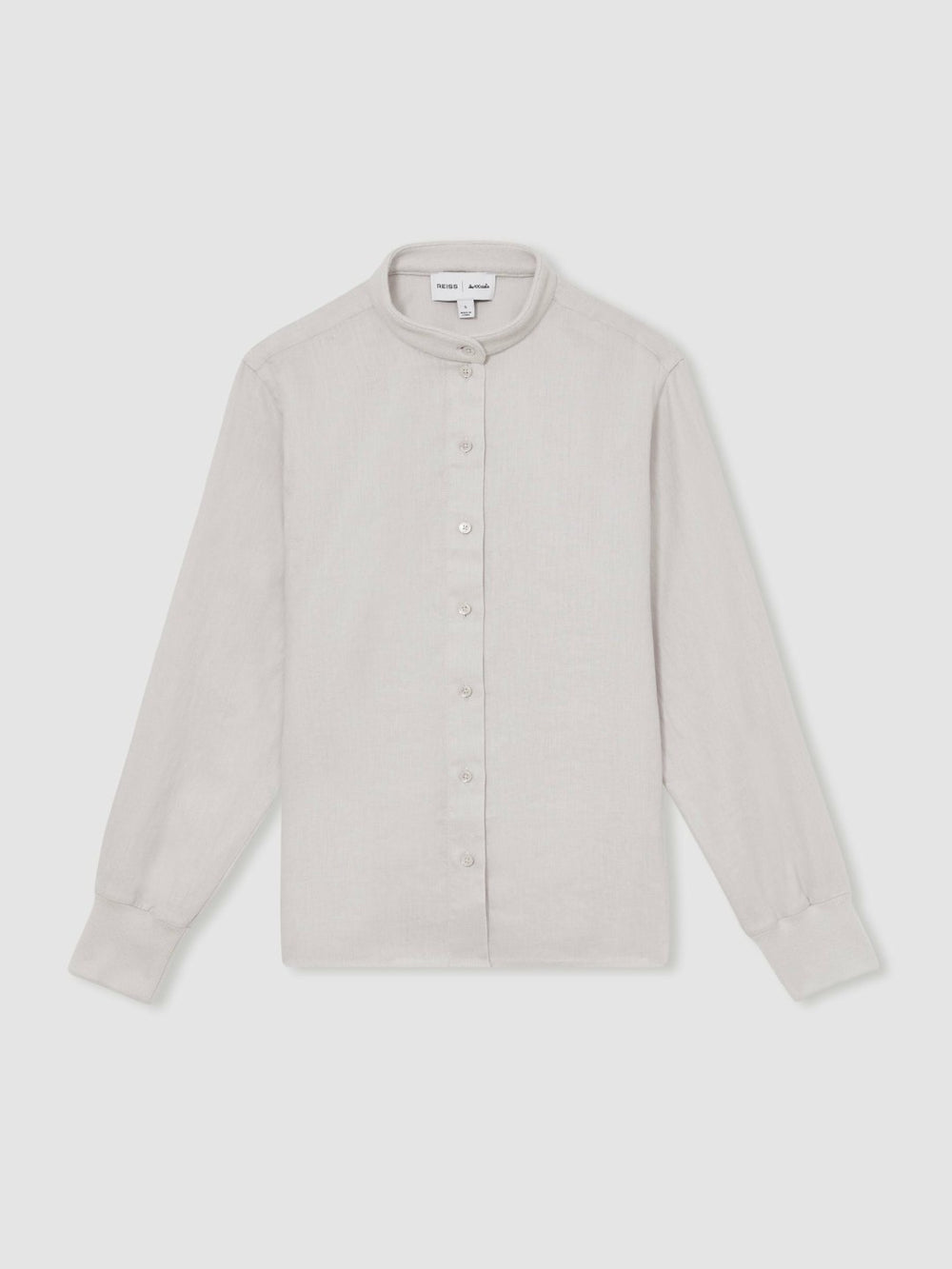 | Les 100 Ciels Linen Shirt in Soft Grey