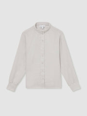 | Les 100 Ciels Linen Shirt in Soft Grey