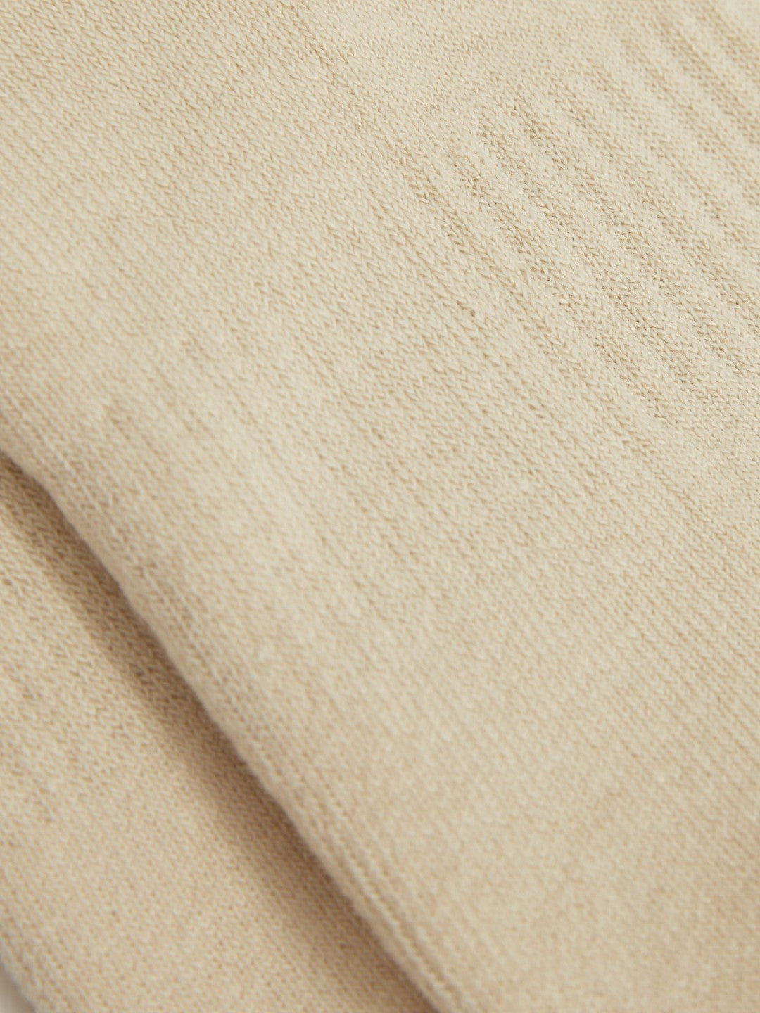 Cotton-Blend Striped Crew Socks in Cream