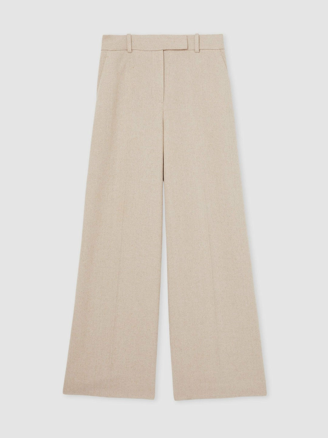Petite Linen-Blend Wide-Leg Trousers in Neutral