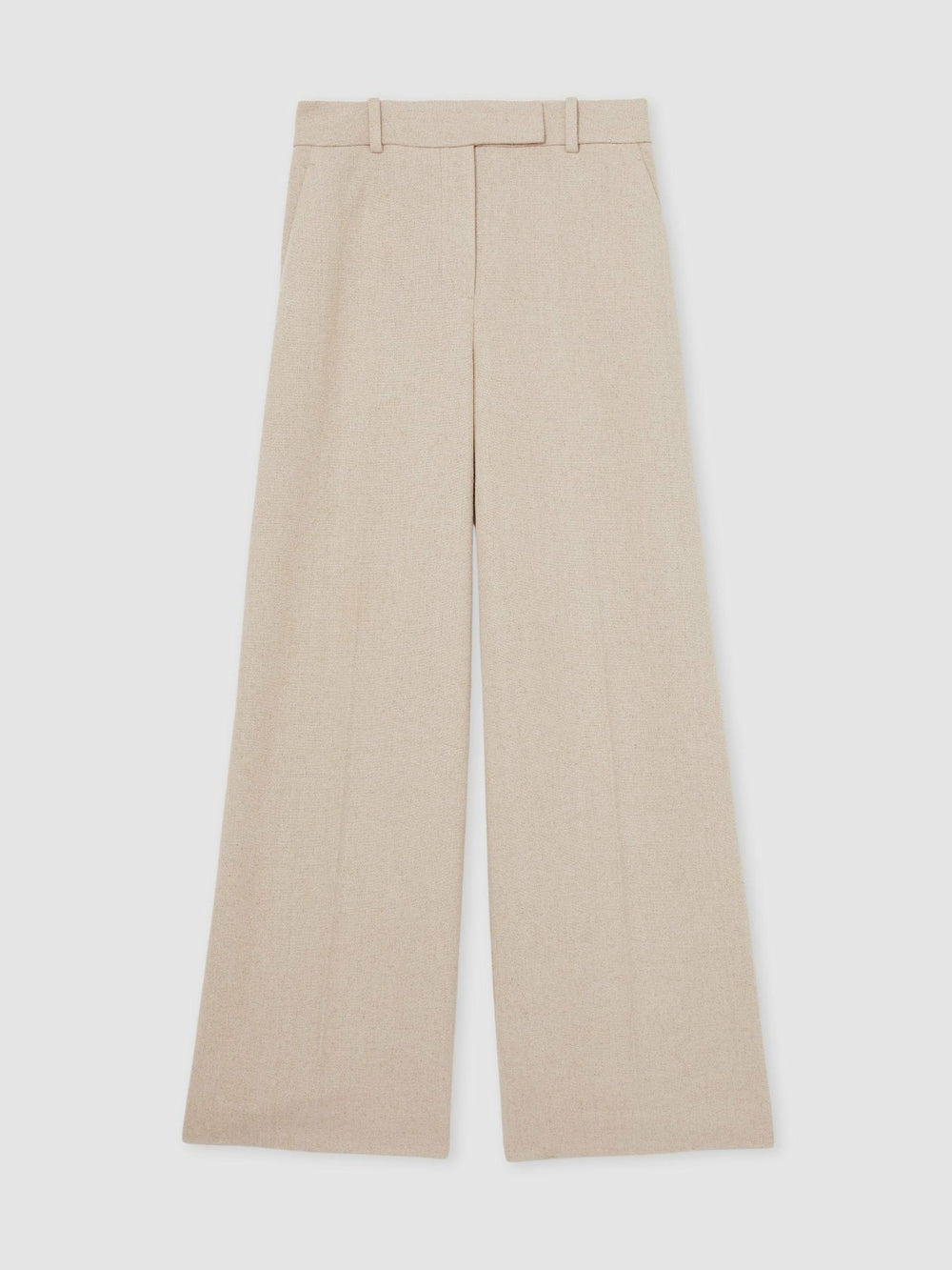 Petite Linen-Blend Wide-Leg Trousers in Neutral