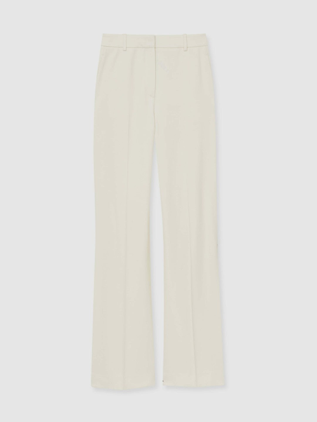 Wide Leg Tailored Trousers in Cream