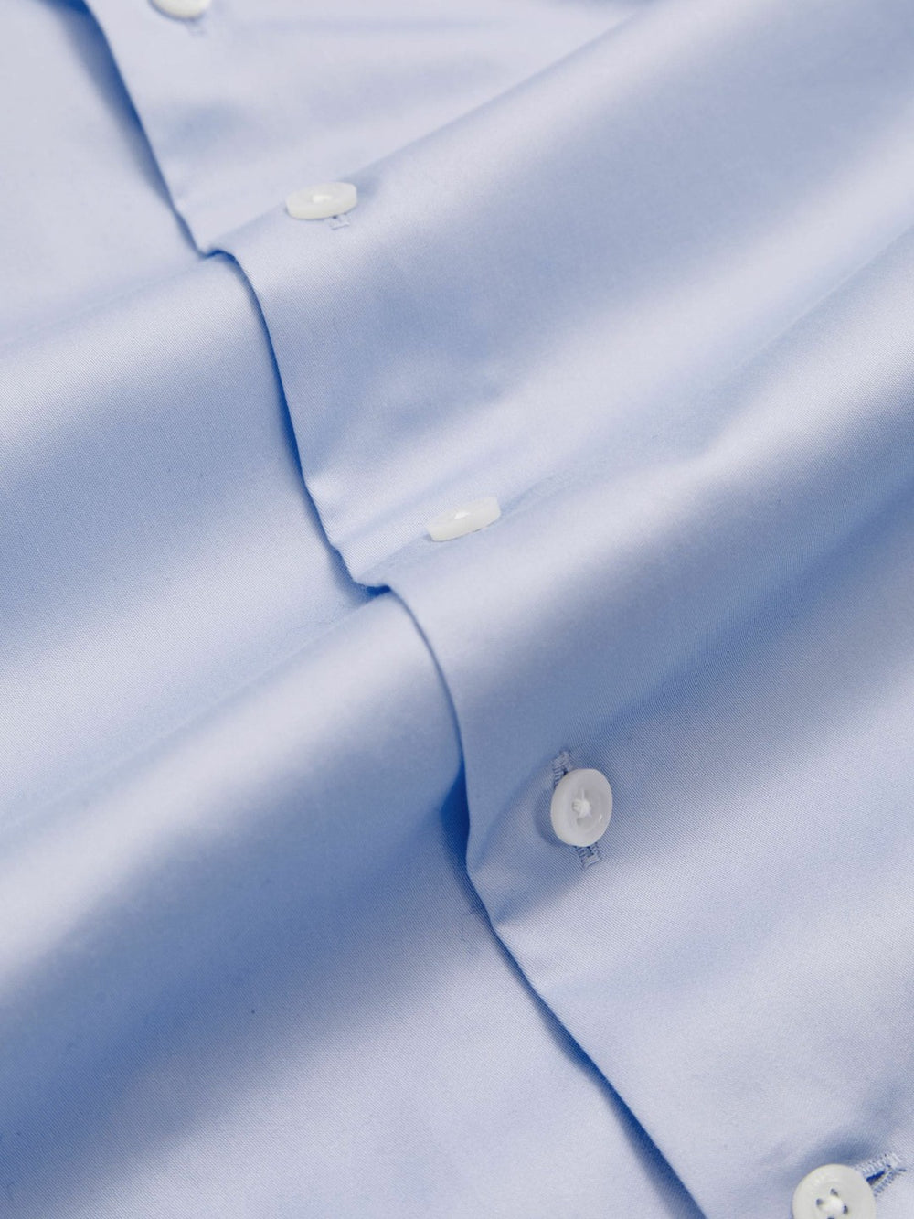 9-13 yrs Slim-Fit Cotton Shirt in Soft Blue