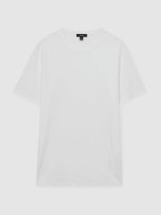 Mercerised-Cotton Crew-Neck T-Shirt in White
