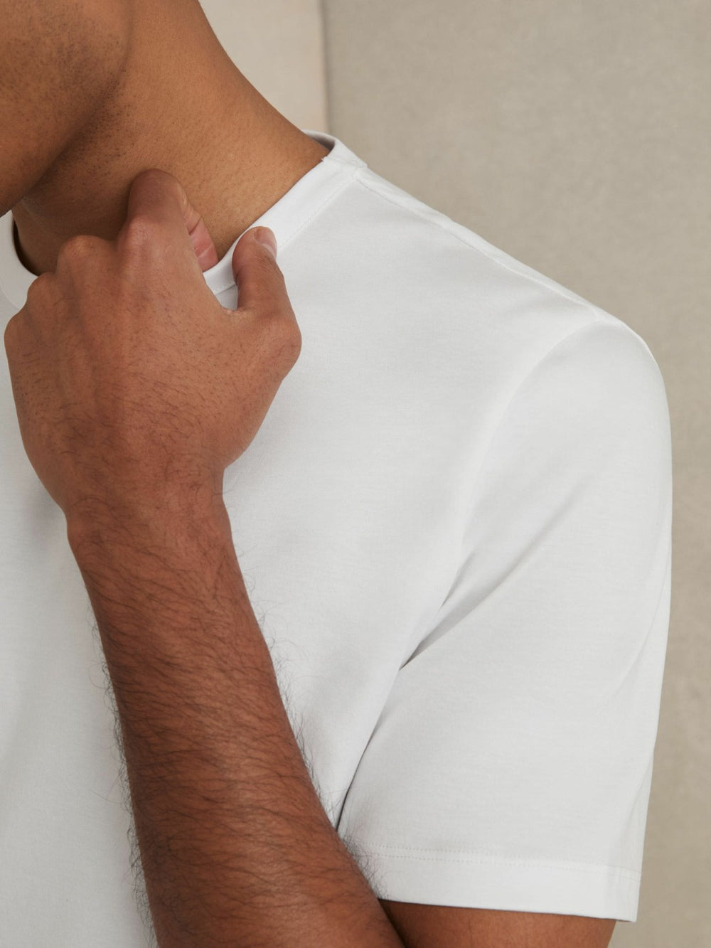 Mercerised-Cotton Crew-Neck T-Shirt in White