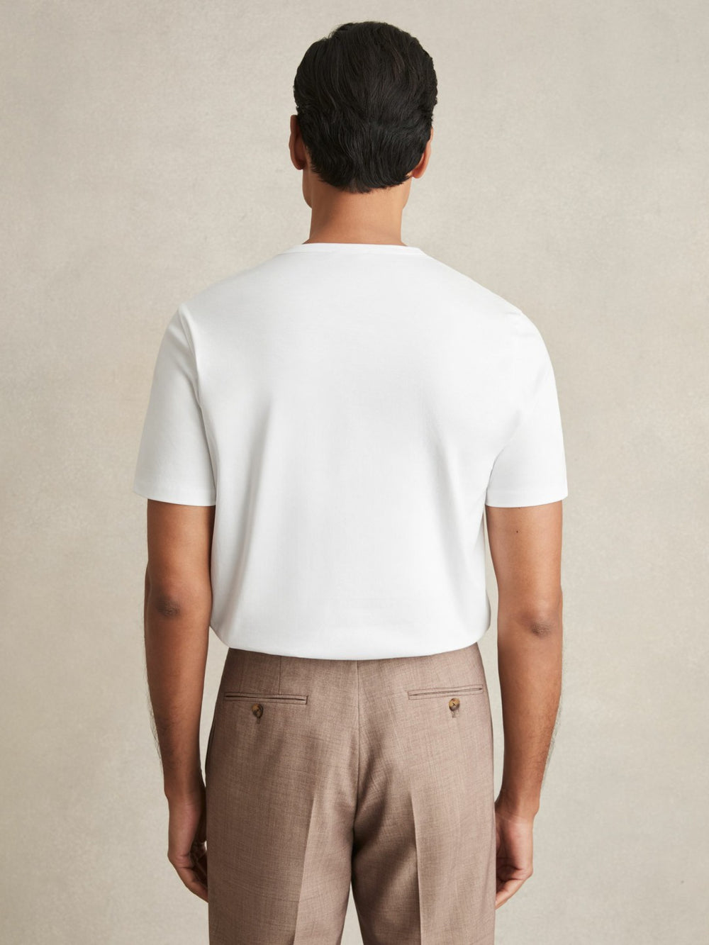 Mercerised-Cotton Crew-Neck T-Shirt in White