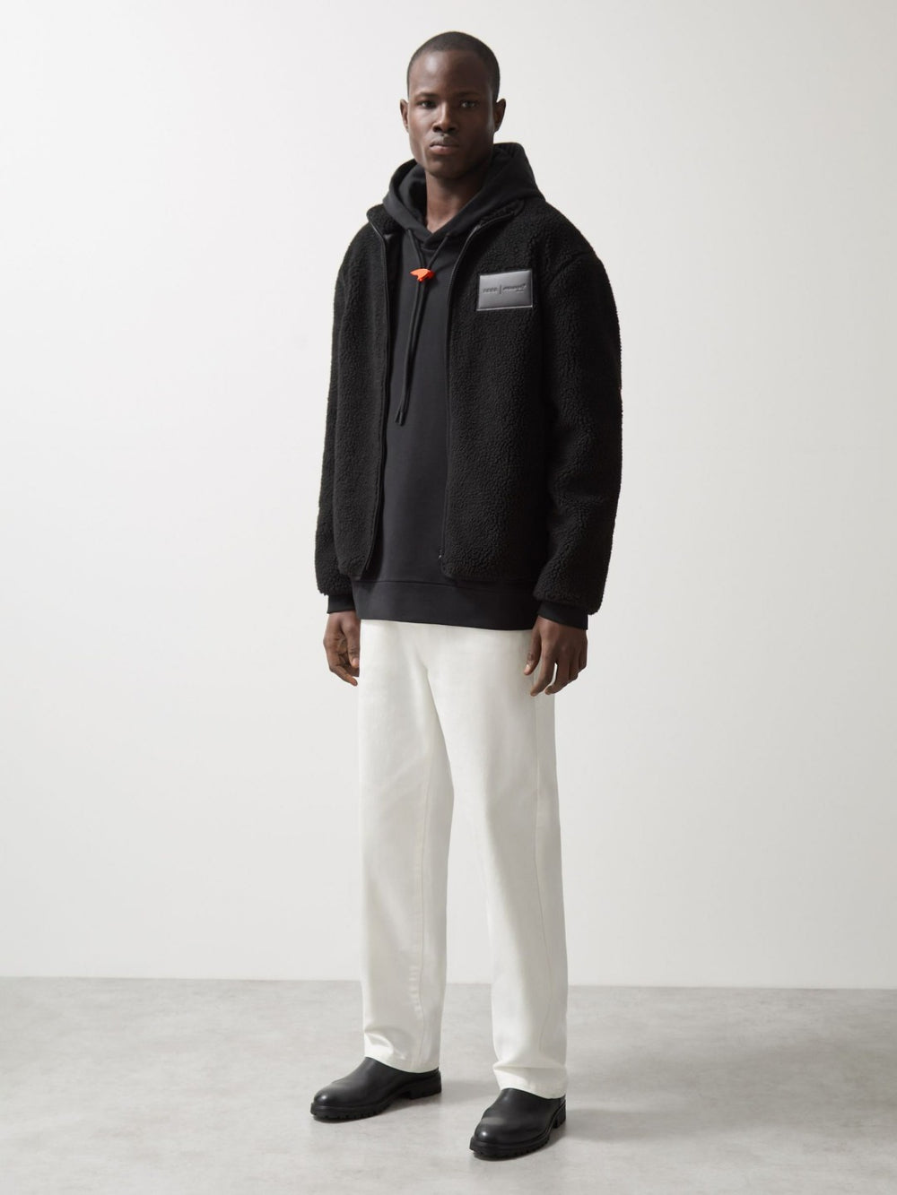 McLaren F1 Team Embroidered Fleece Jacket Unisex Fit in Black