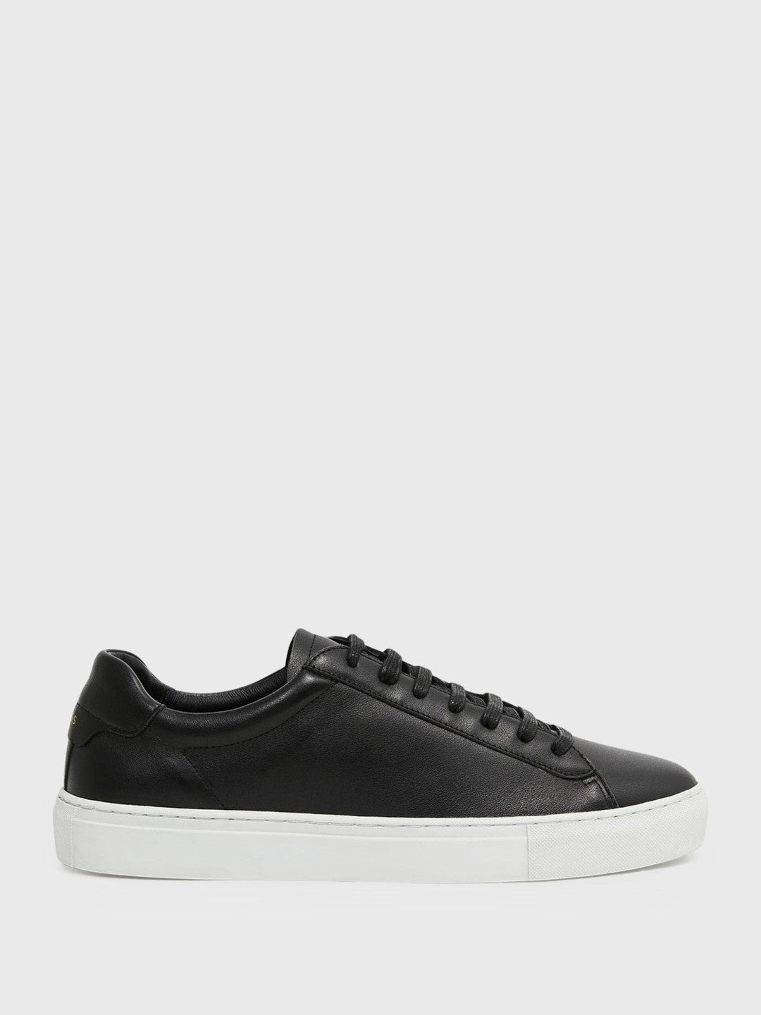 Leather Low-Top Trainers in Black