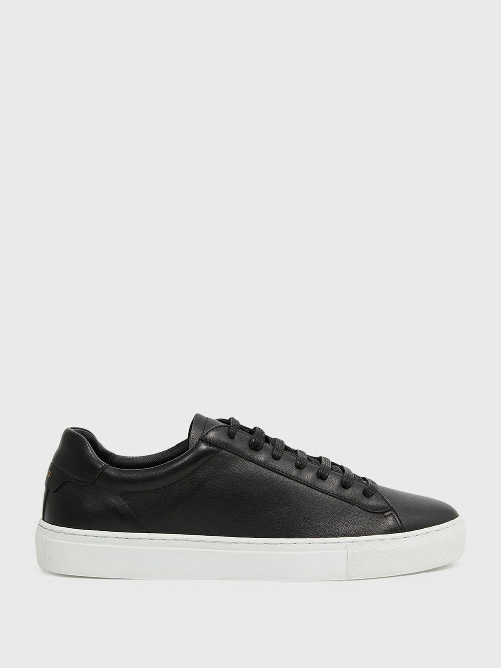Leather Low-Top Trainers in Black