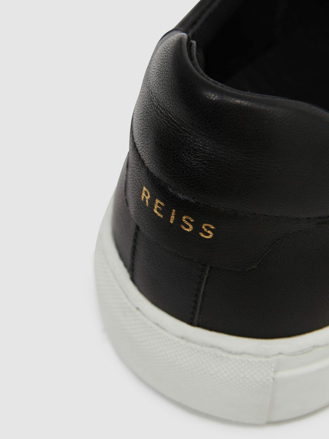 Leather Low-Top Trainers in Black