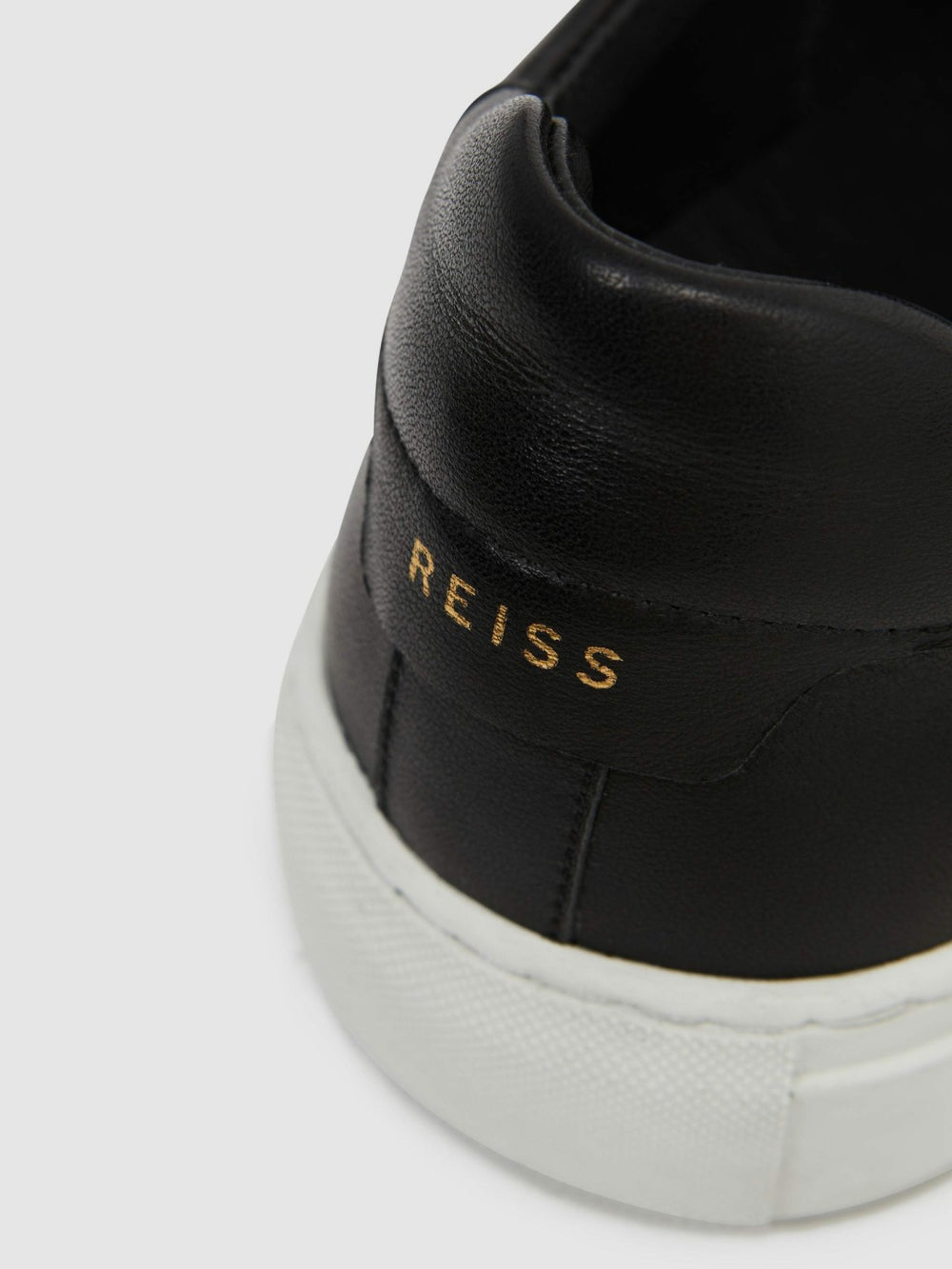 Leather Low-Top Trainers in Black