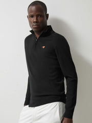 McLaren F1 Team Merino Half-Zip Jumper in Black