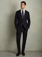 Regular-Fit Cotton Pin-Collar Shirt in White