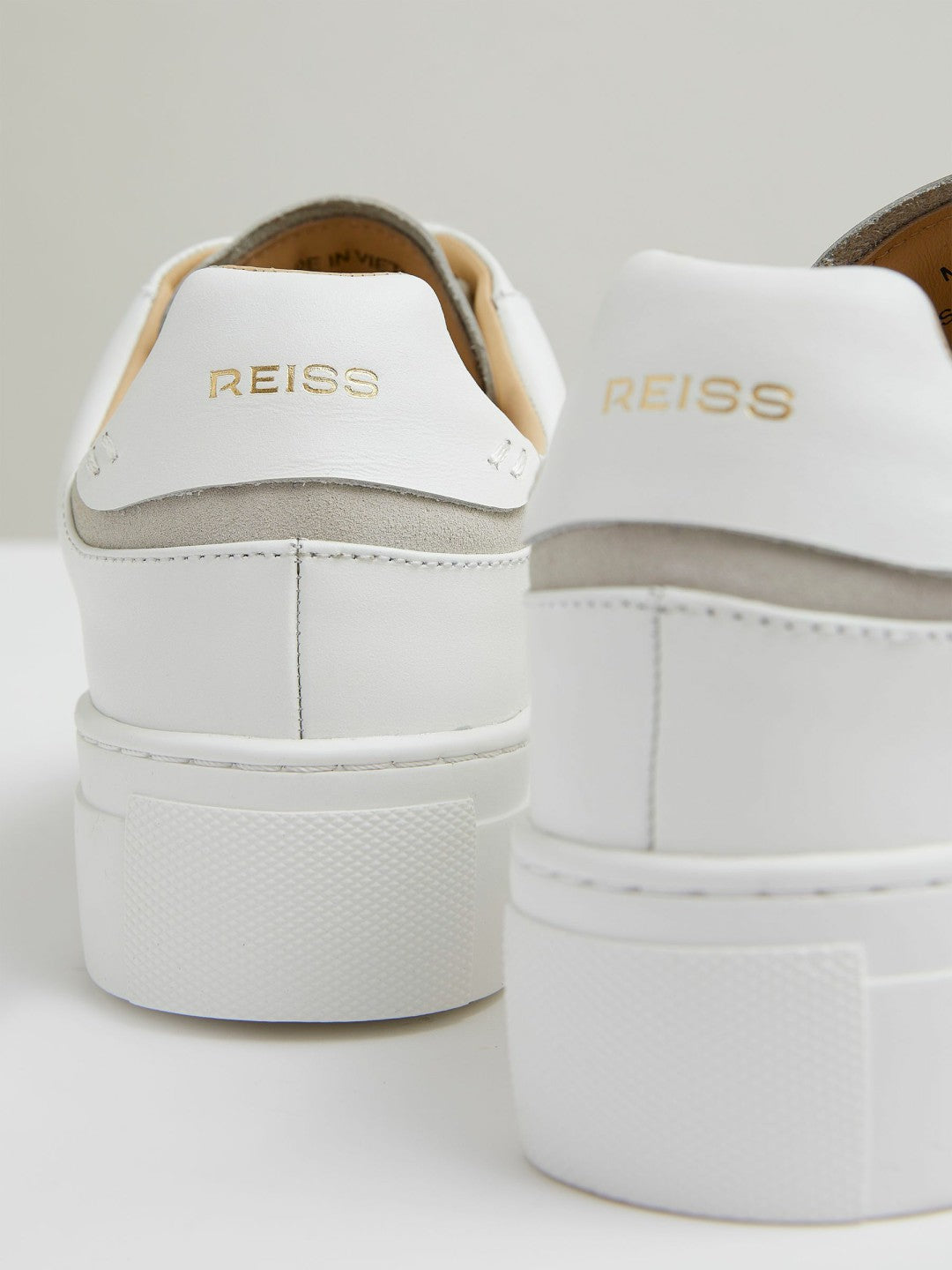 Leather Low-Top Trainers in White