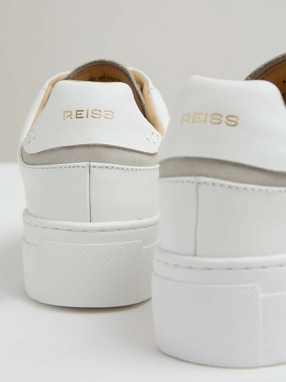 Leather Low-Top Trainers in White