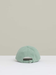 Cotton Logo-Embroidered Baseball Cap in Washed Green