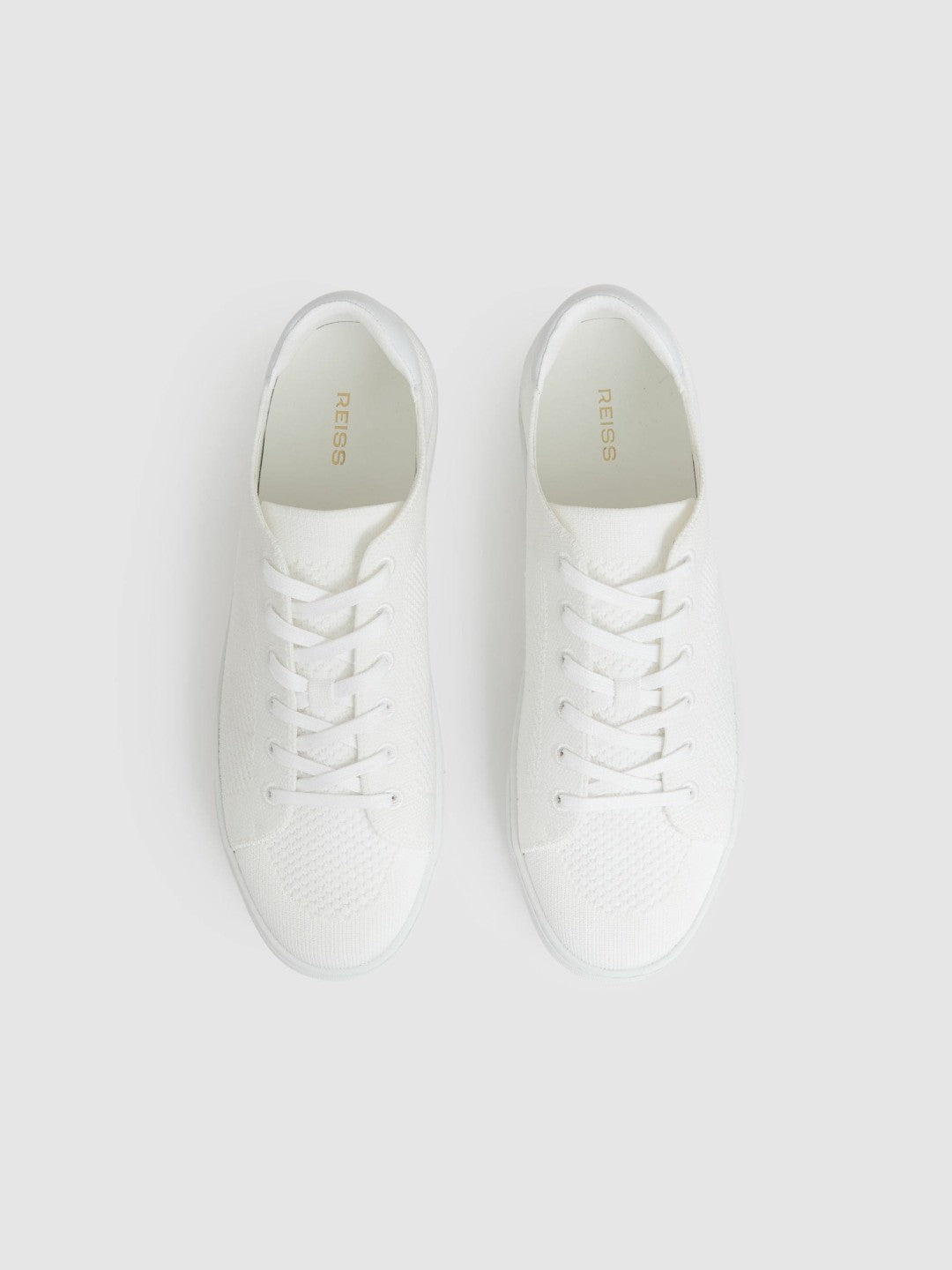 Knitted Low-Top Trainers in White