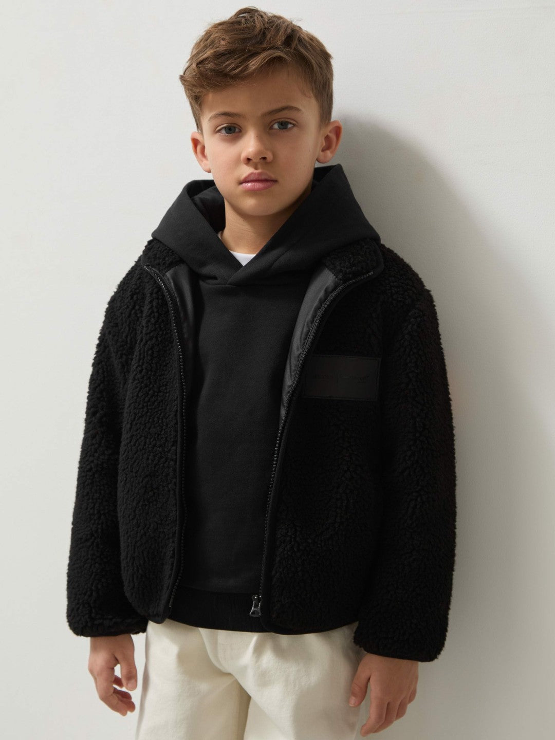 13-14 yrs Unisex Fit McLaren F1 Team Embroidered Fleece Jacket in Black
