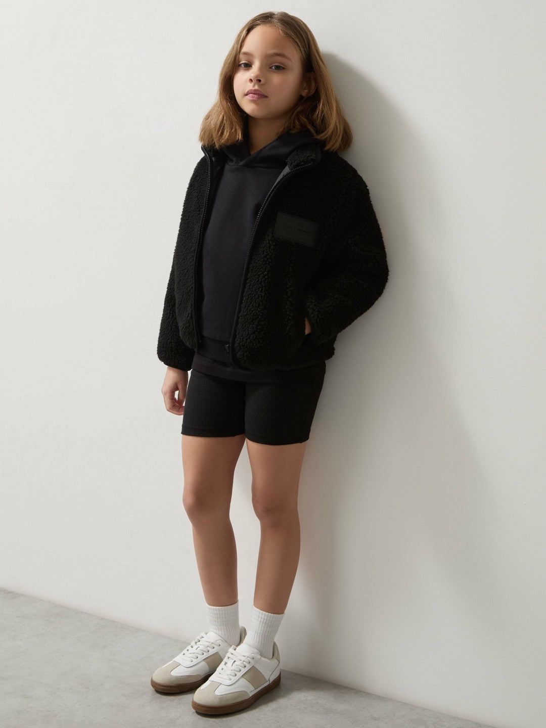 13-14 yrs Unisex Fit McLaren F1 Team Embroidered Fleece Jacket in Black