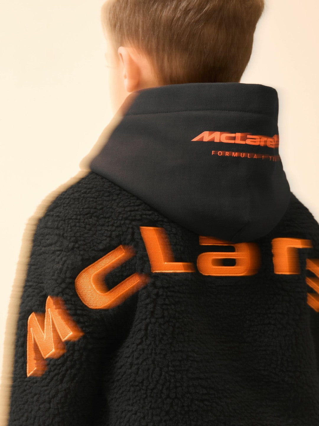 13-14 yrs Unisex Fit McLaren F1 Team Embroidered Fleece Jacket in Black