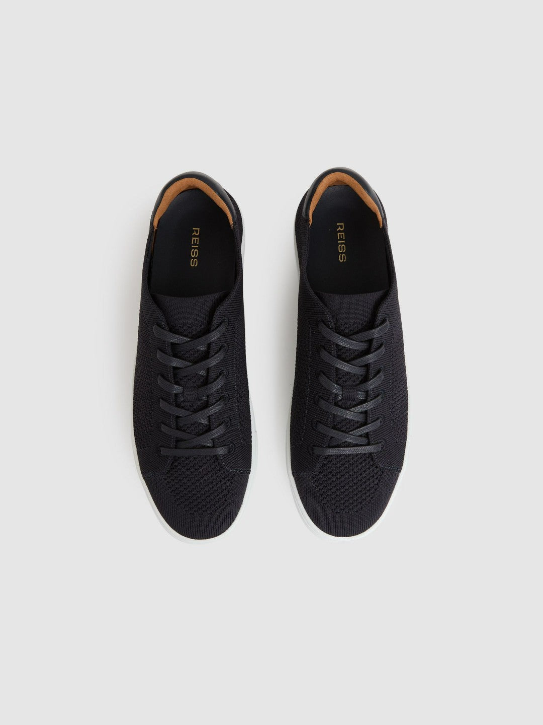 Knitted Low-Top Trainers in Navy