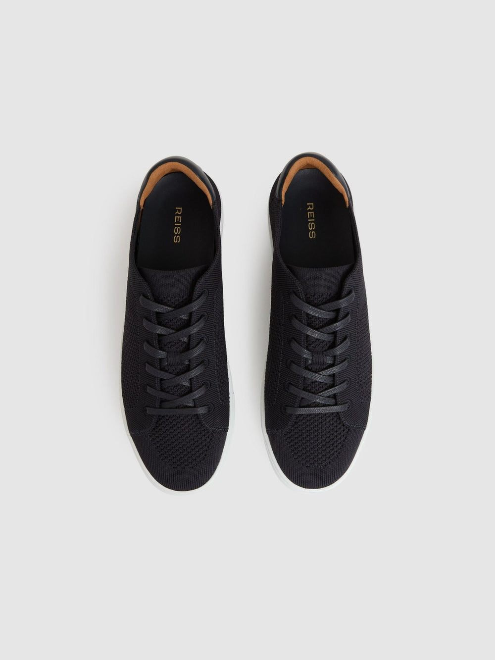 Knitted Low-Top Trainers in Navy