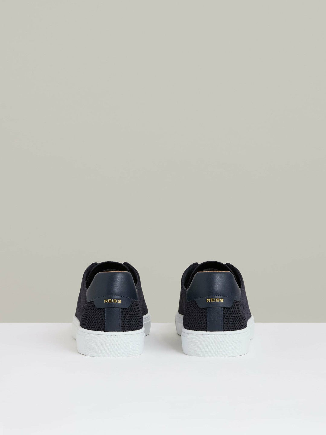 Knitted Low-Top Trainers in Navy