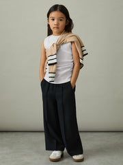 4-9 yrs Ruched Vest Top in White