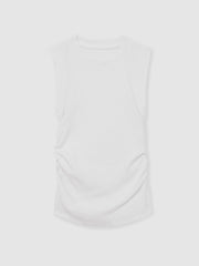 4-9 yrs Ruched Vest Top in White