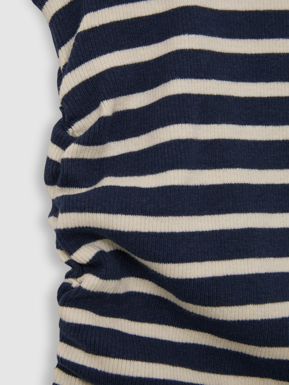 9-13 yrs Ruched Vest Top in Navy/White