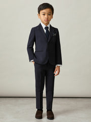 3-9 yrs Wool-Blend Suit Trousers in Navy