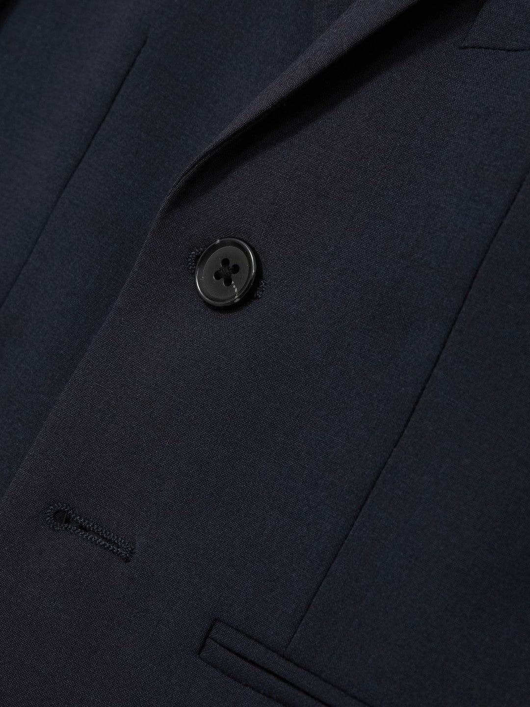 9-14 yrs Wool-Blend Single-Breasted Suit Blazer in Navy
