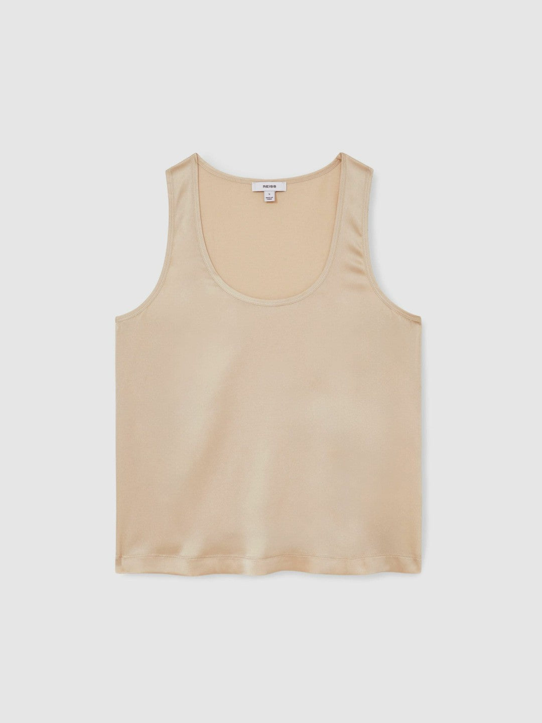 Silk-Front Cami Top in Neutral