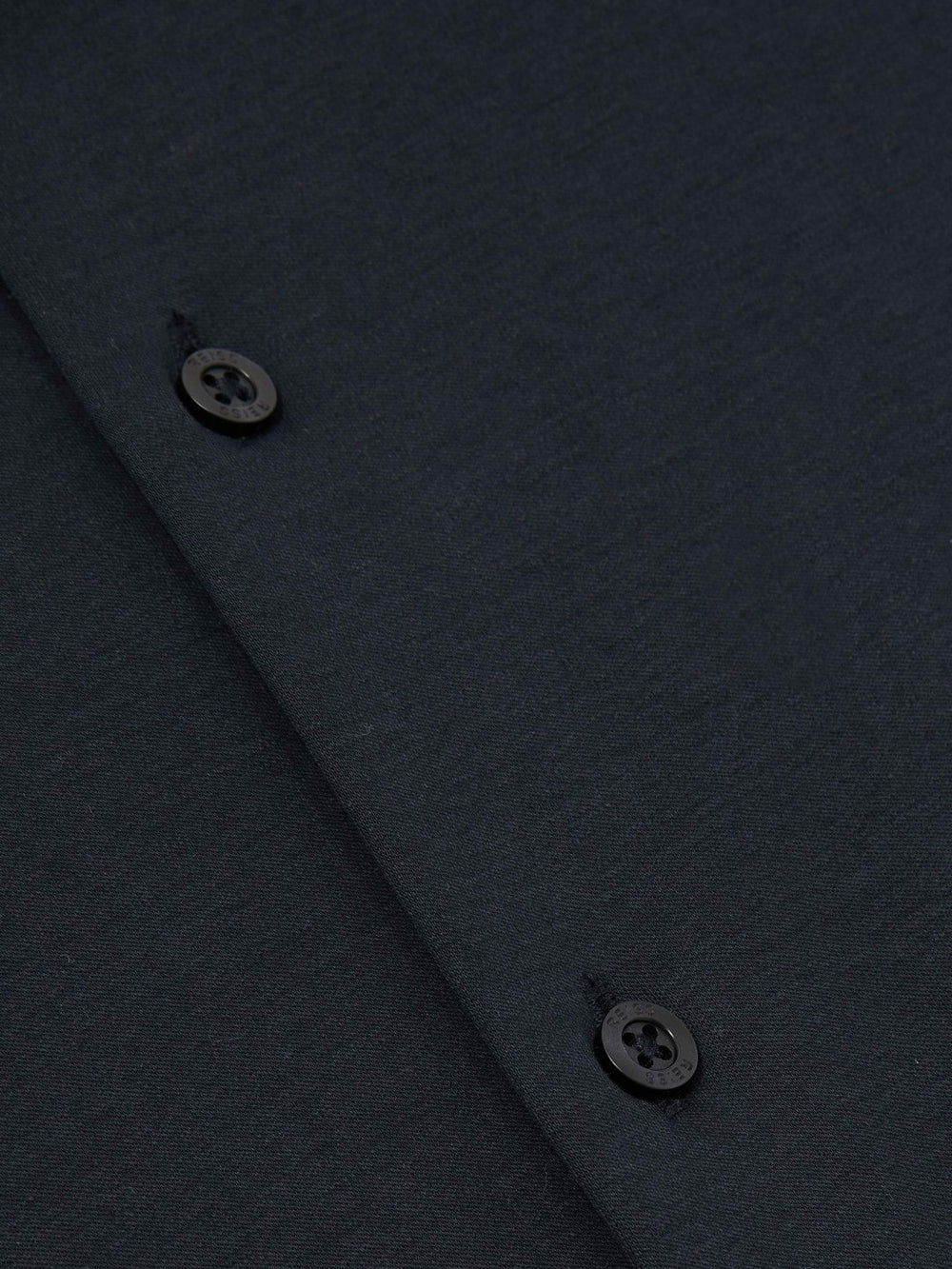 Cotton-Jersey Button-Through Shirt in Navy