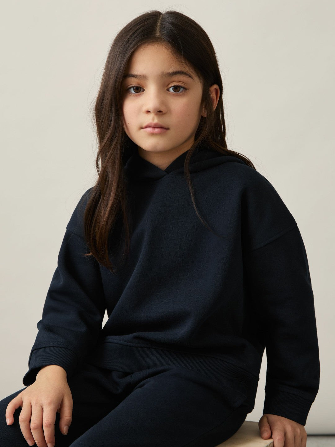 13-14 yrs Cotton-Blend Hoodie And Joggers Set in Navy