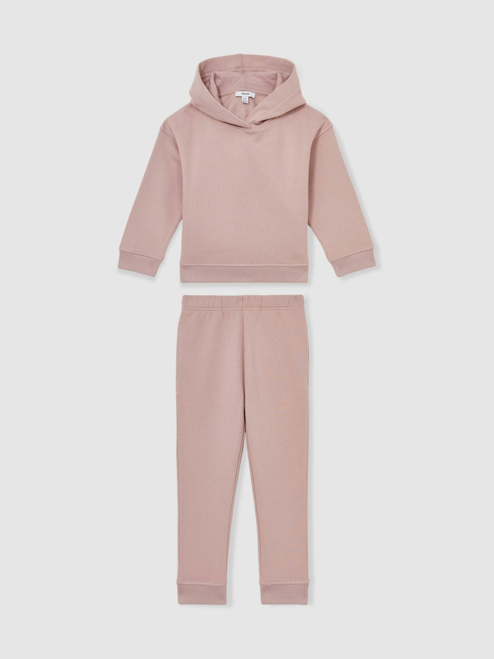 9-13 yrs Cotton-Blend Hoodie And Joggers Set in Mink
