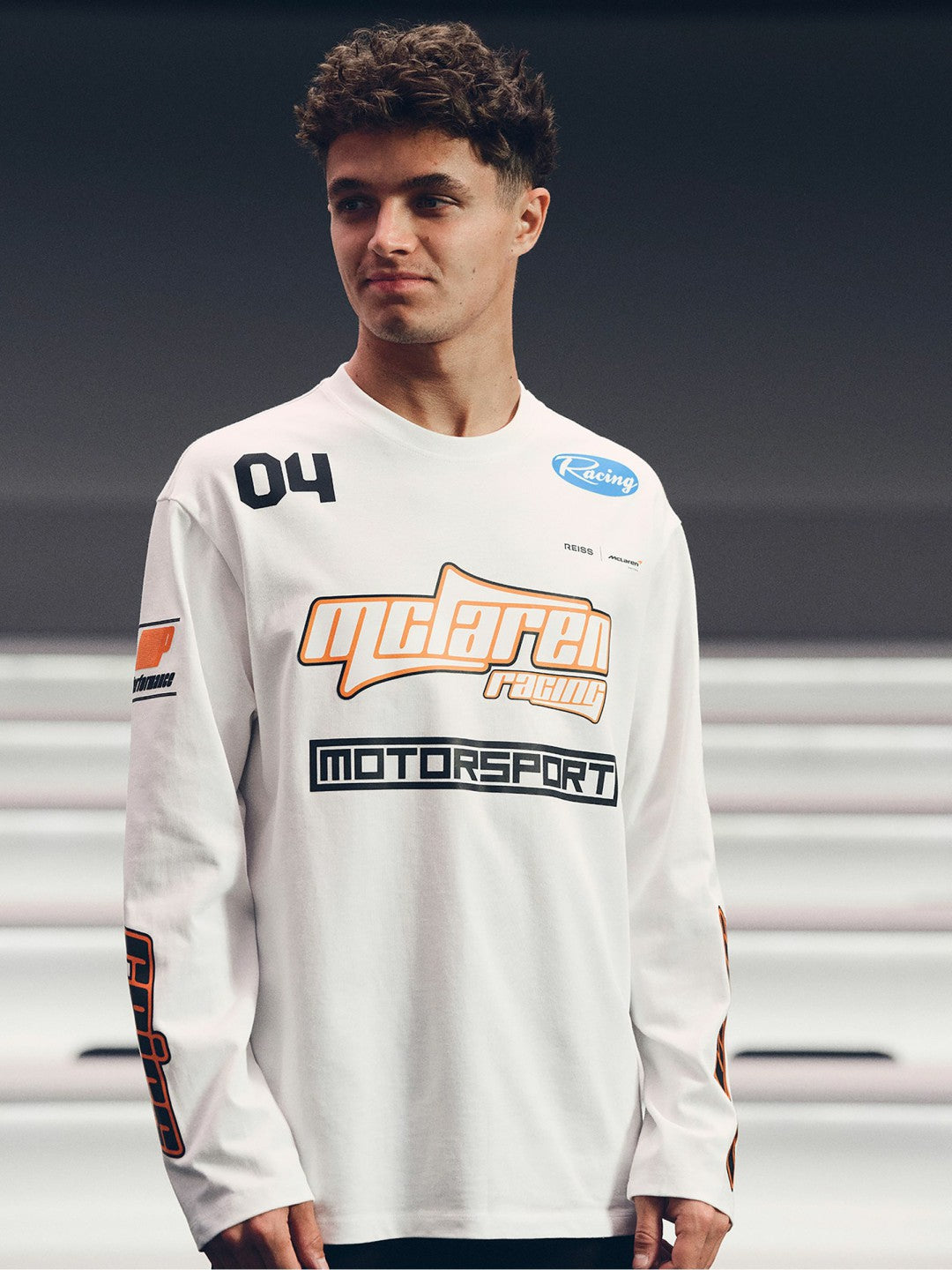 McLaren F1 Team Cotton Logo T-Shirt Unisex Fit in White