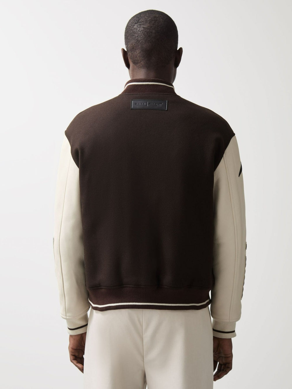 McLaren F1 Team Bomber Jacket in Brown/Ivory/White