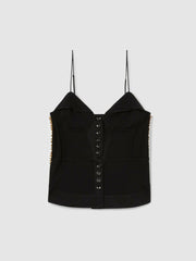 Atelier Embellished Corset Top in Black