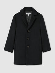 3-9 yrs Single Breasted Overcoat in Navy