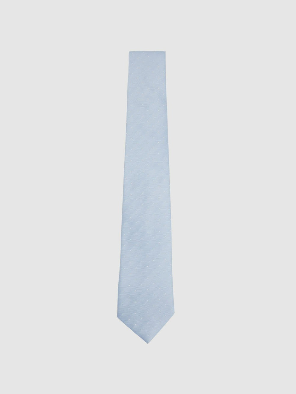 Polka Dot Silk Tie in Light Blue
